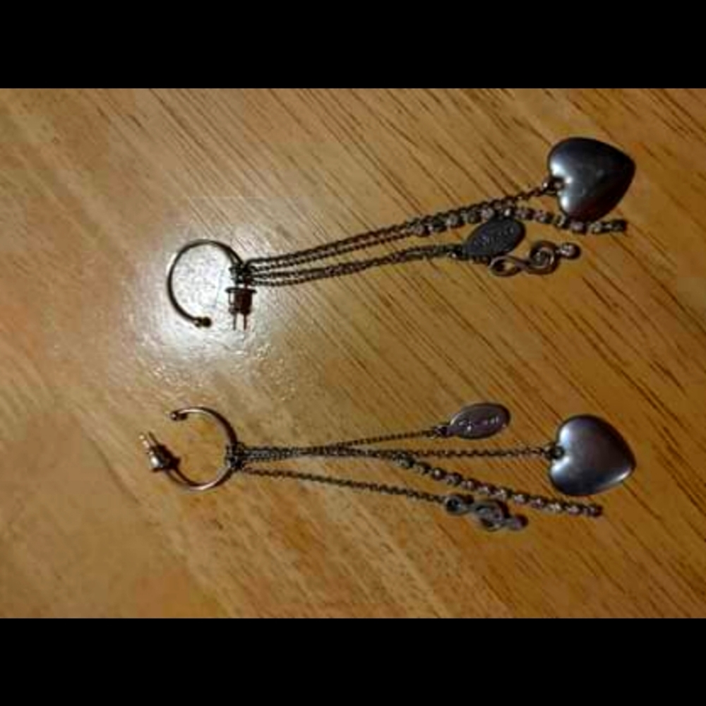 5/$20 Dangle Silver Guess Earrings